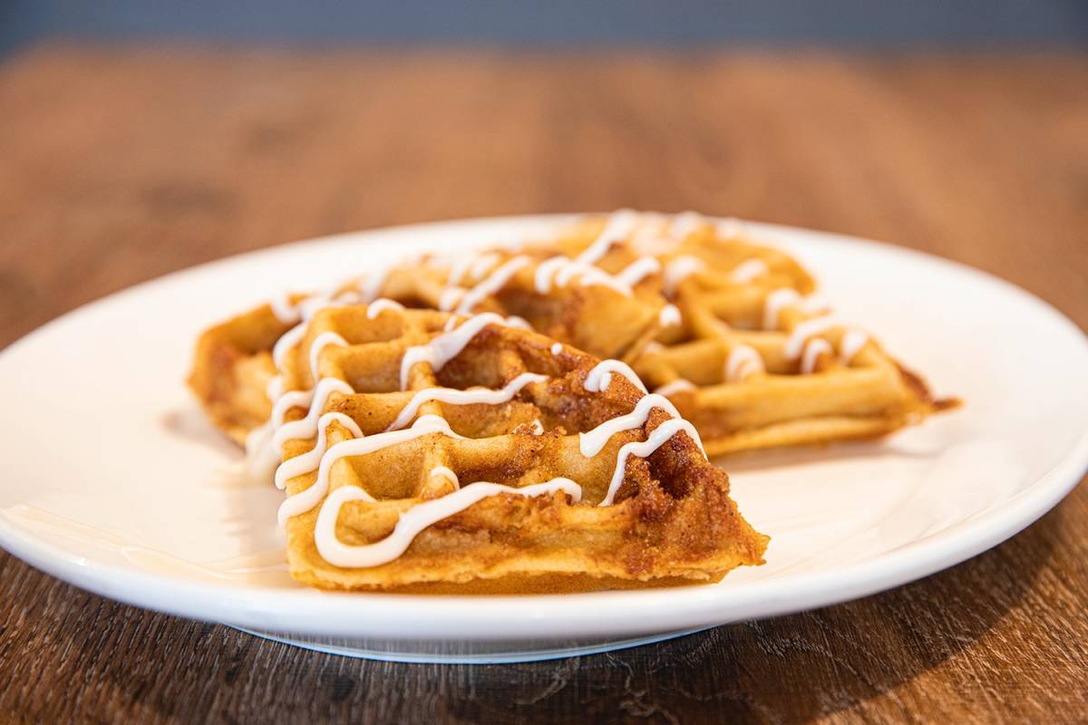 Cinnamon Bun Waffles Simply Delivery