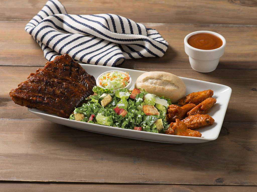 1/2 Rack Back Ribs and 5 Wings Simply Delivery