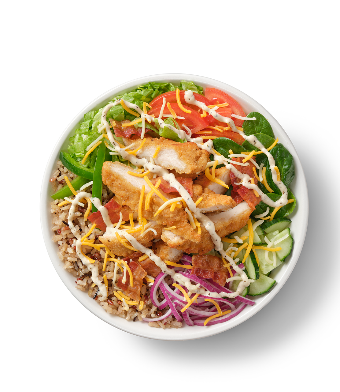 Crispy Chicken Bacon Peppercorn Ranch Rice Bowl Simply Delivery